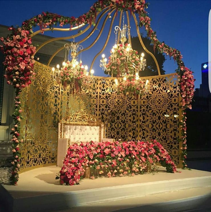 elegant ring ceremony stage decoration
