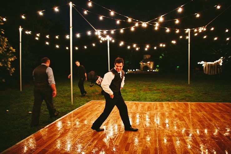 outdoor wedding dance floor ideas