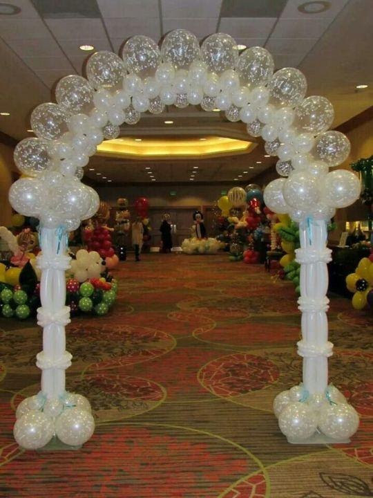 Gate decoration with Beautiful Balloons | Gate decoration, Balloons, Balloon  decorations