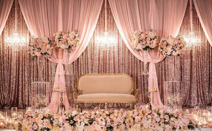 Dreamy wedding stage decoration