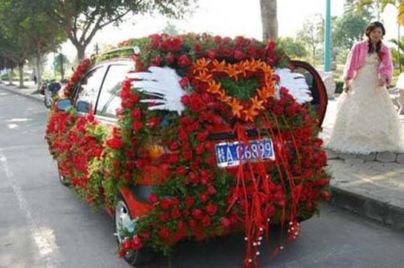 Indian Wedding simple car Decoration Service In Gorakhpur