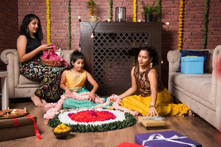 mehendi party decoration at home