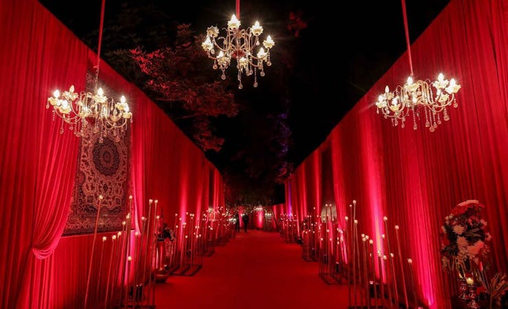 Red wedding theme