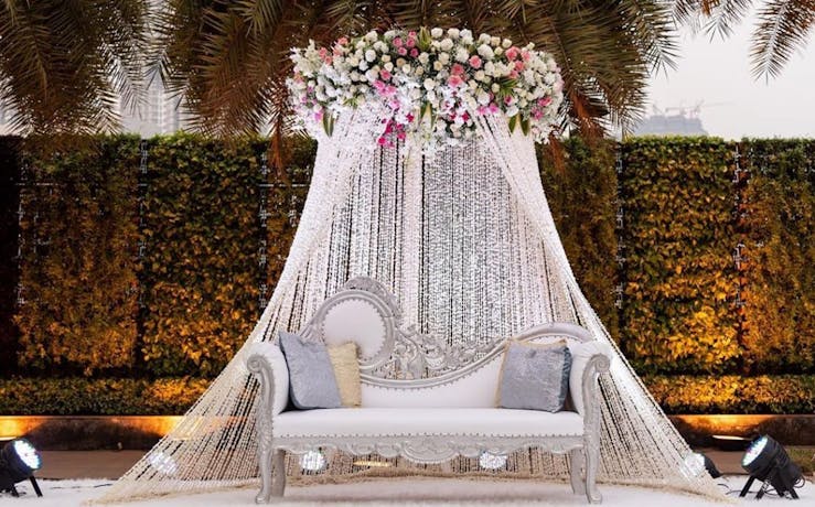 gorgeous engagement stage decor