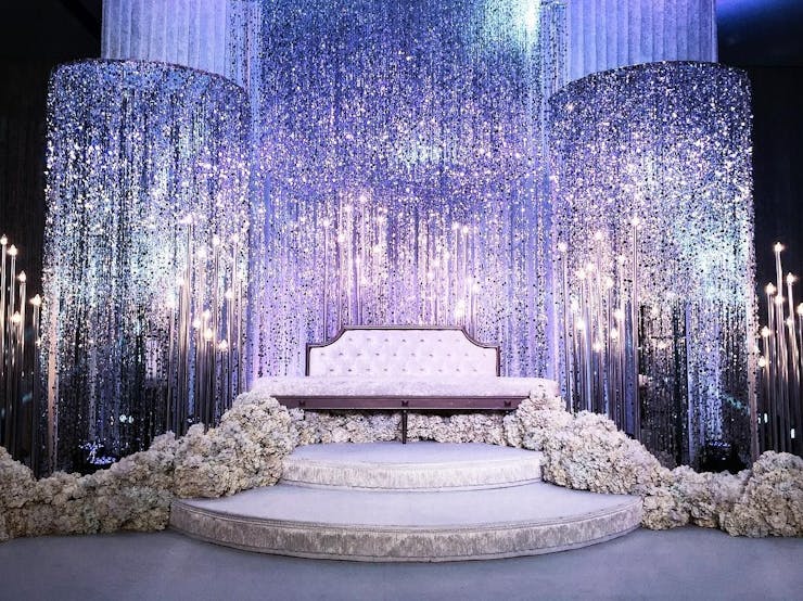 stunning engagement stage decor