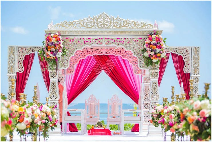 Pink wedding theme