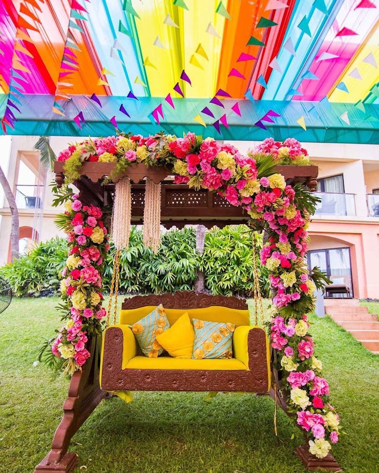 gorgeous haldi event theme ideas