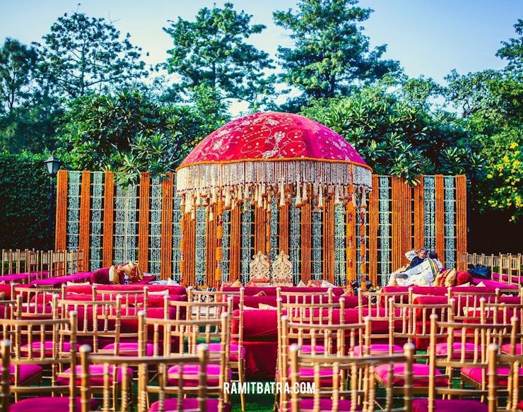 beautiful wedding mandap