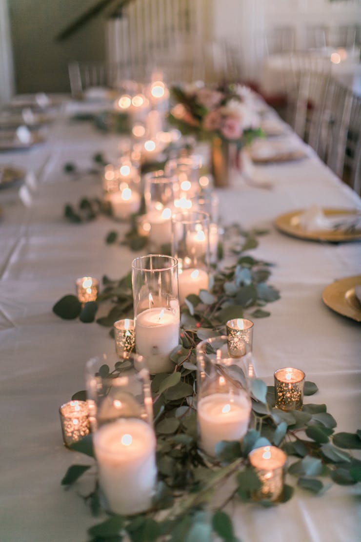 wedding table flower decoration
