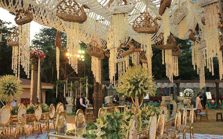Bohemian style Bengali Wedding decor