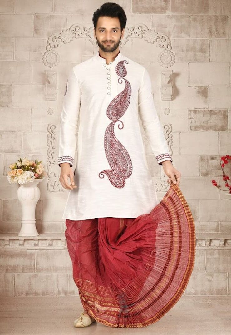 stylish outfits for bengali groom