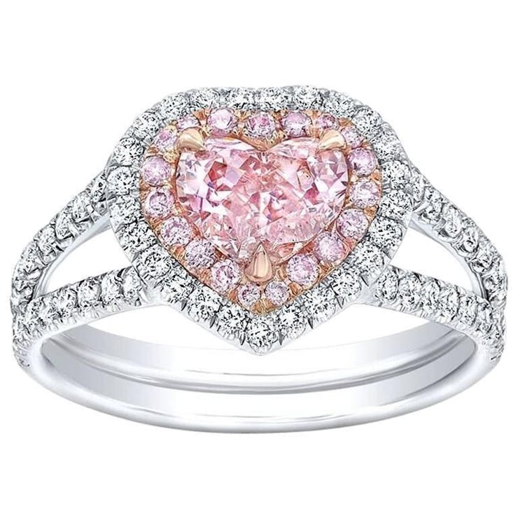 pink heart ring
