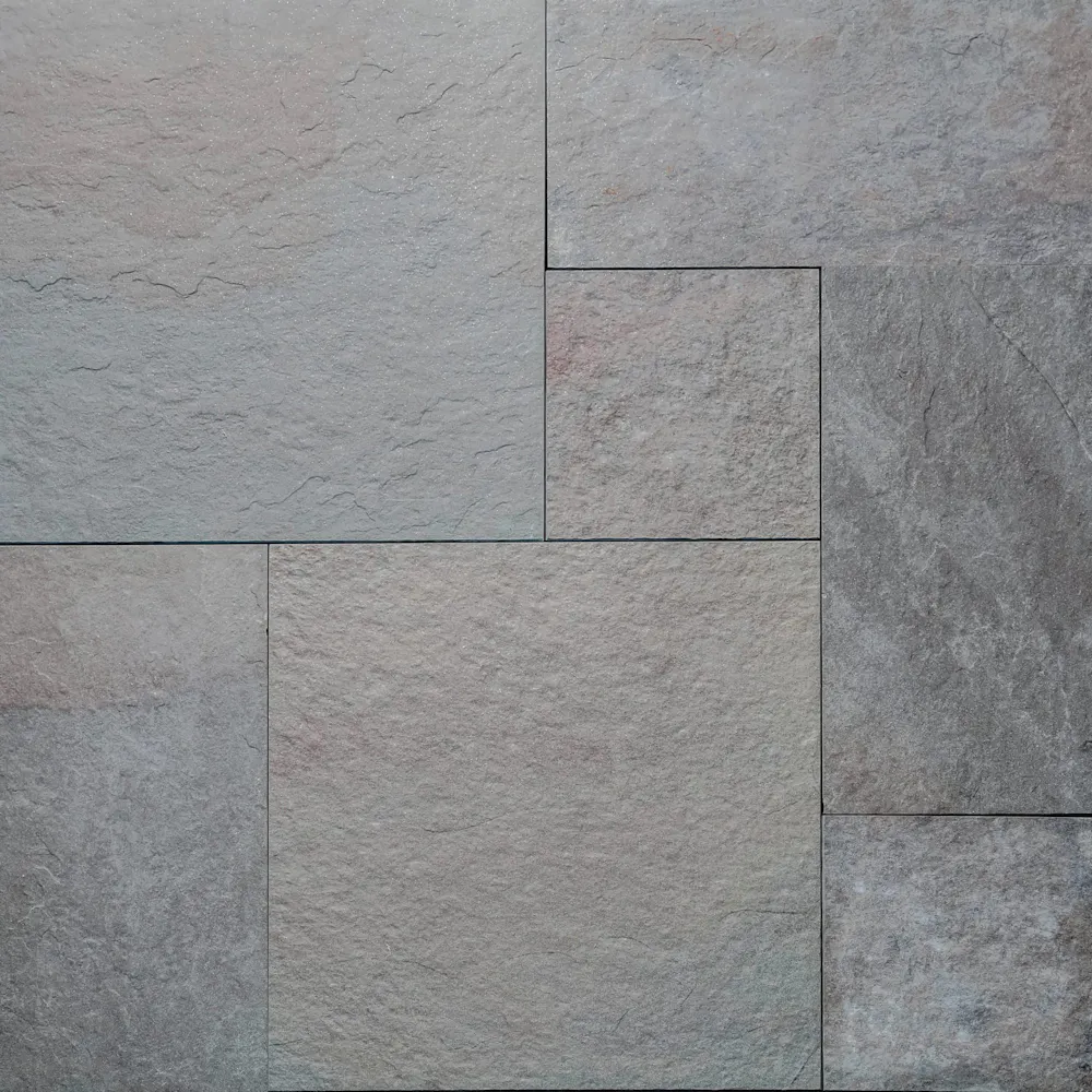 Natural Variegated porcelain paver surface