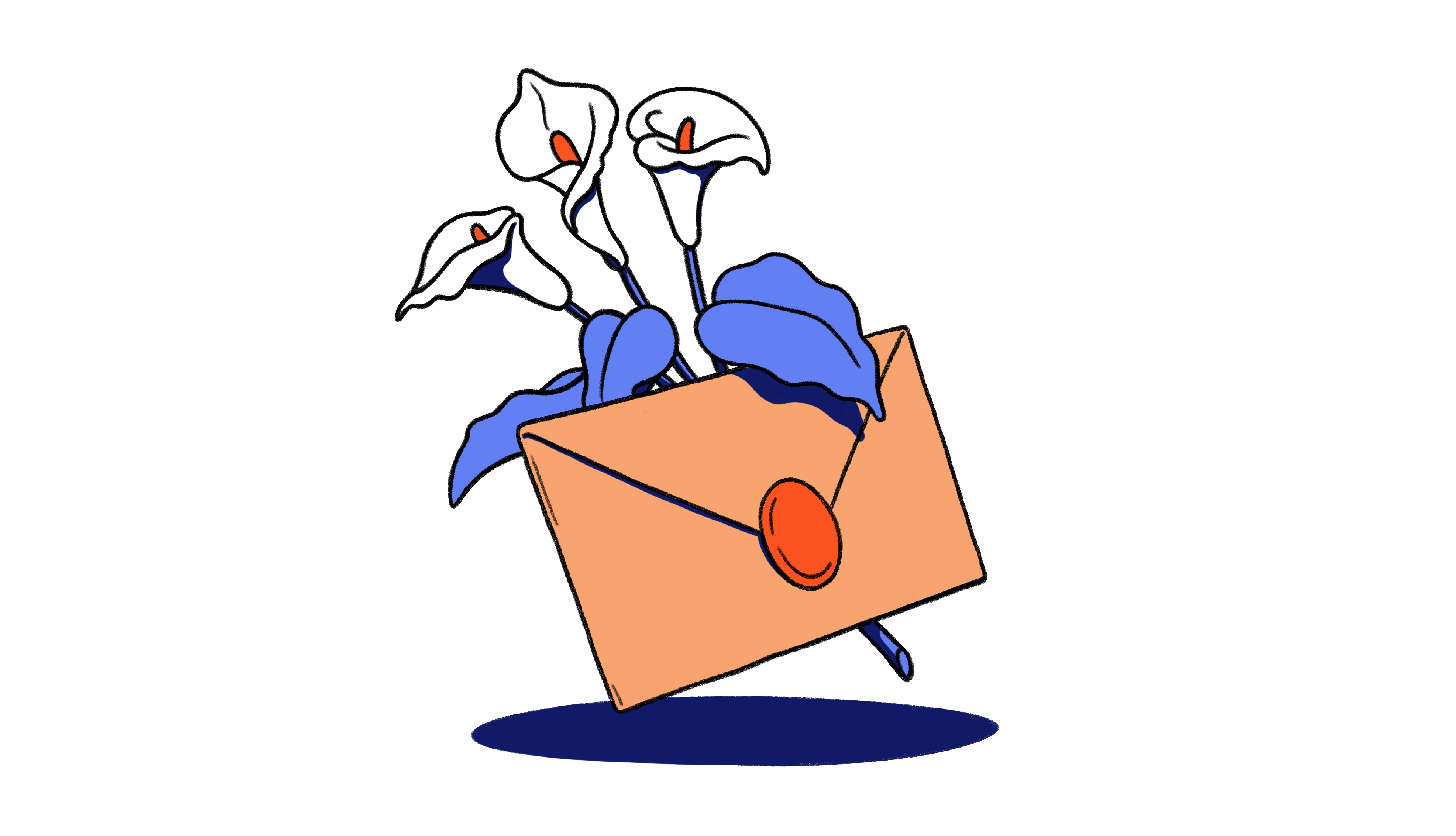 Envelope and flowers for Whole Life with Pre-existing Conditions