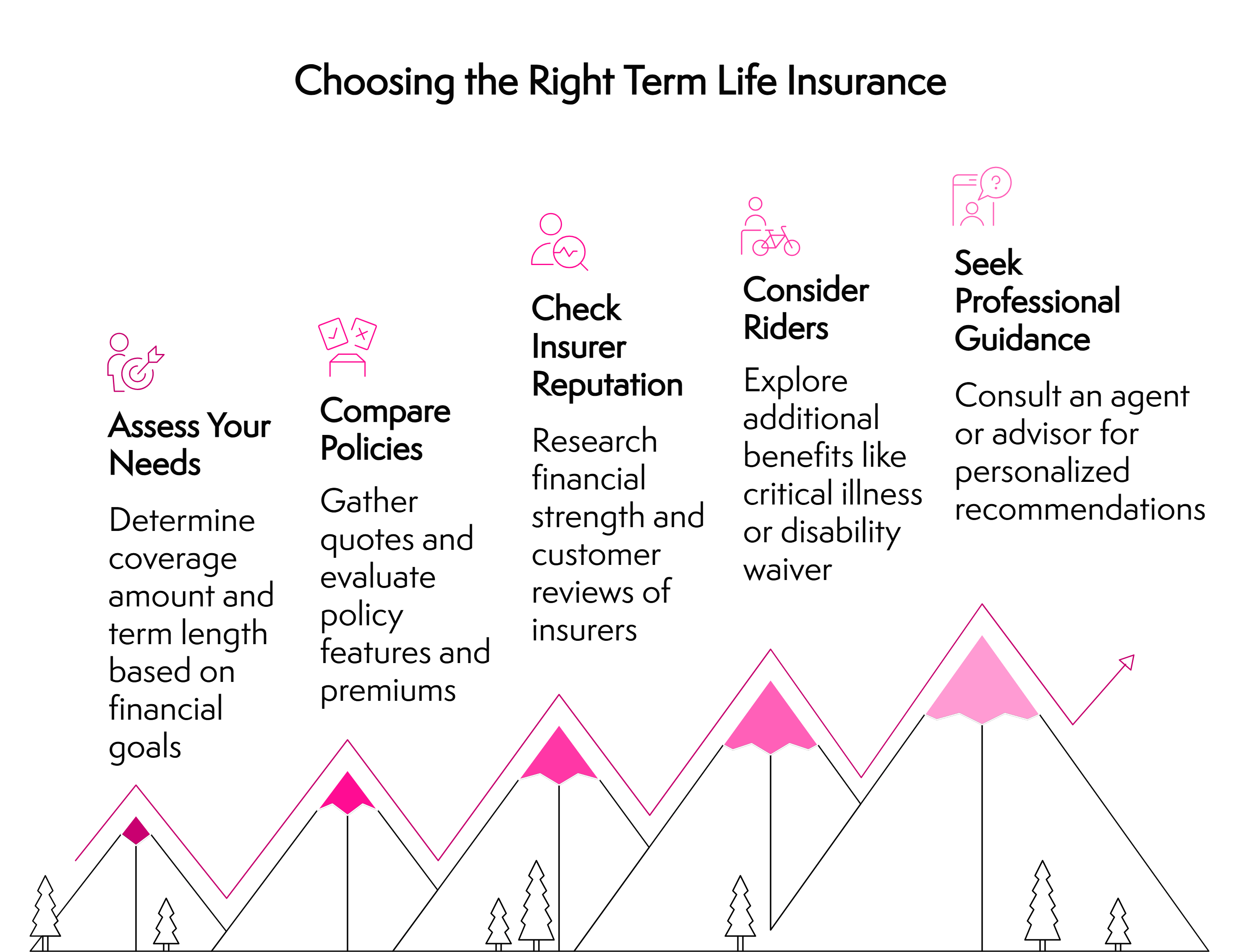 Choosing The Right Term Life Insurance Guide Image Chart