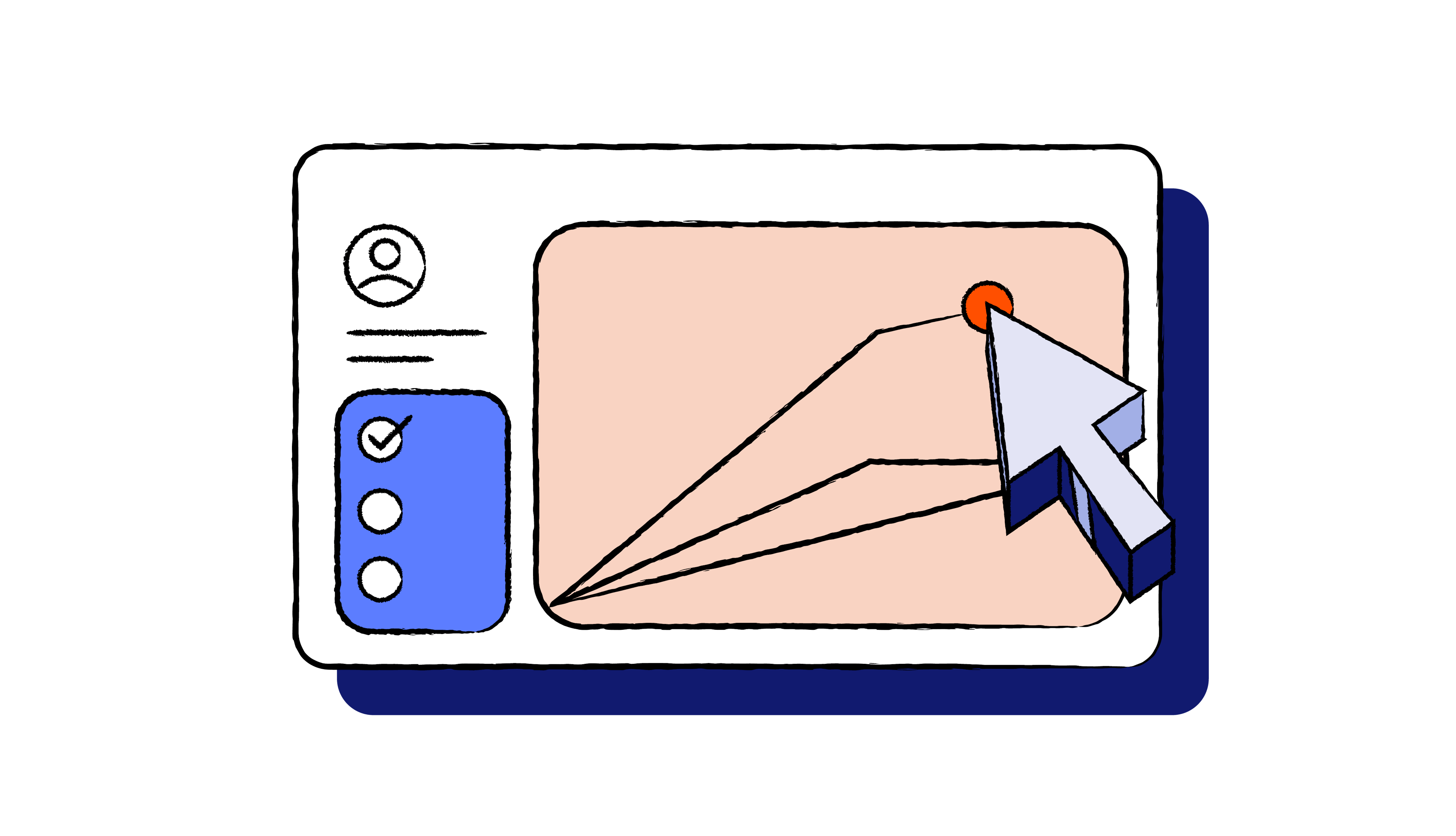 Mouse cursor adjusting a graph