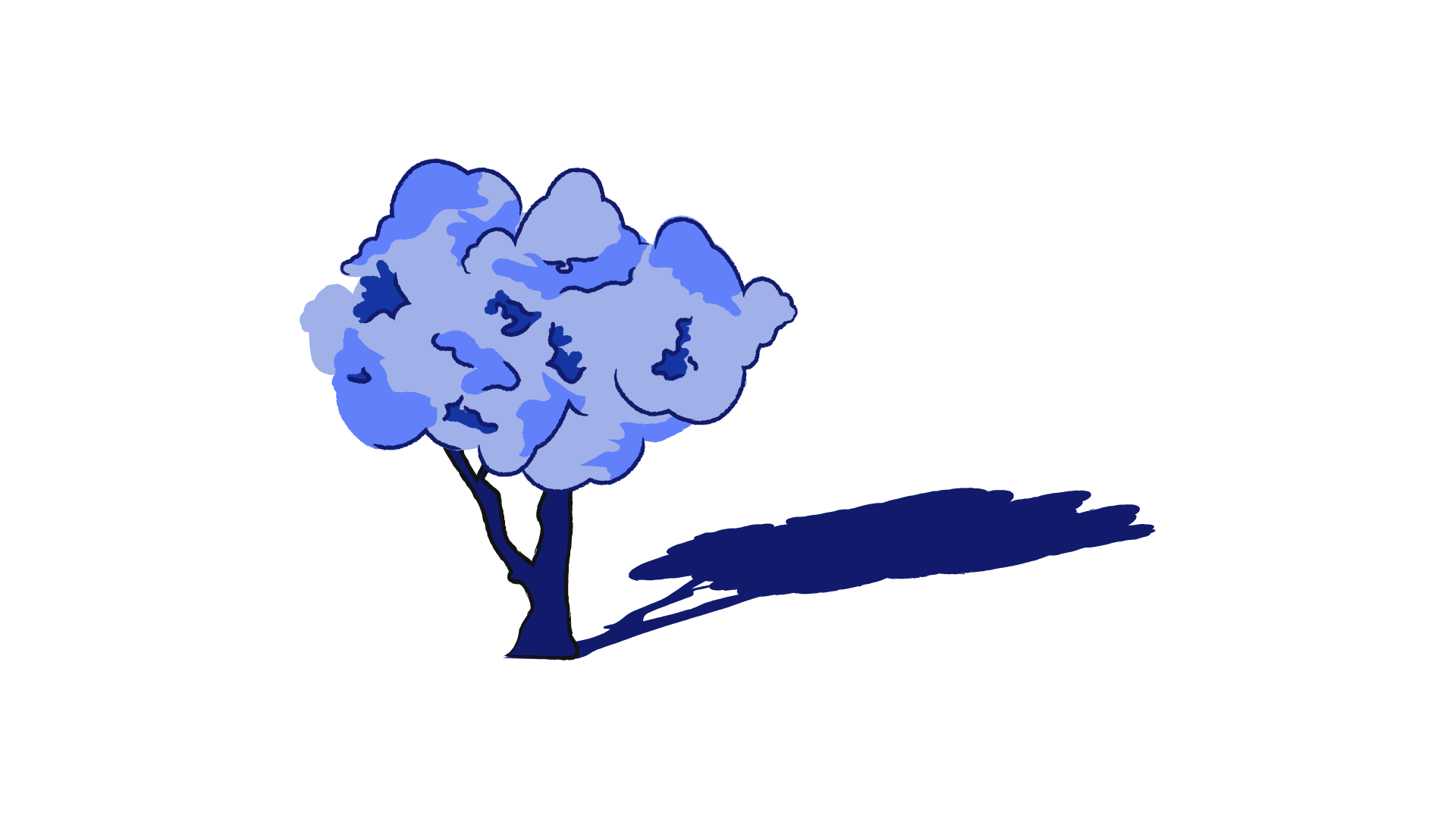 Image of tree with shadow