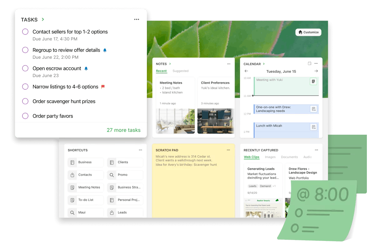 Evernote Tasks showcase