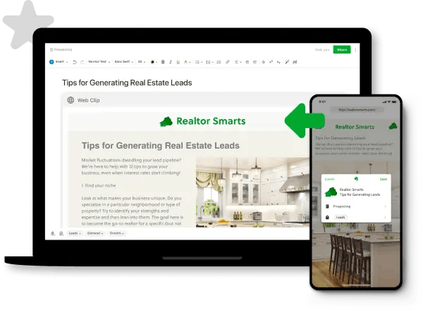 Showcase of the Web Clipper feature of Evernote
