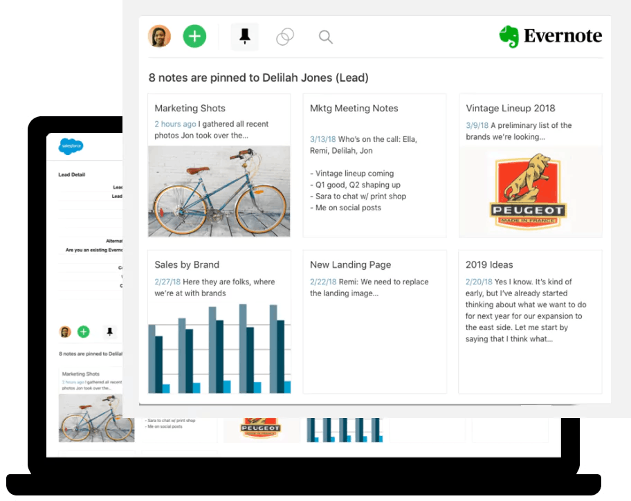 Salesforce Evernote integration