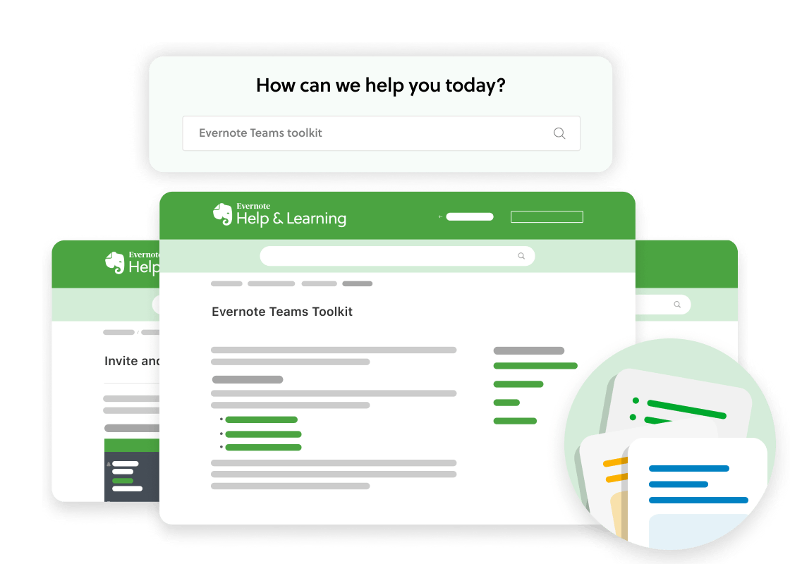 Evernote Teams help & learning resources
