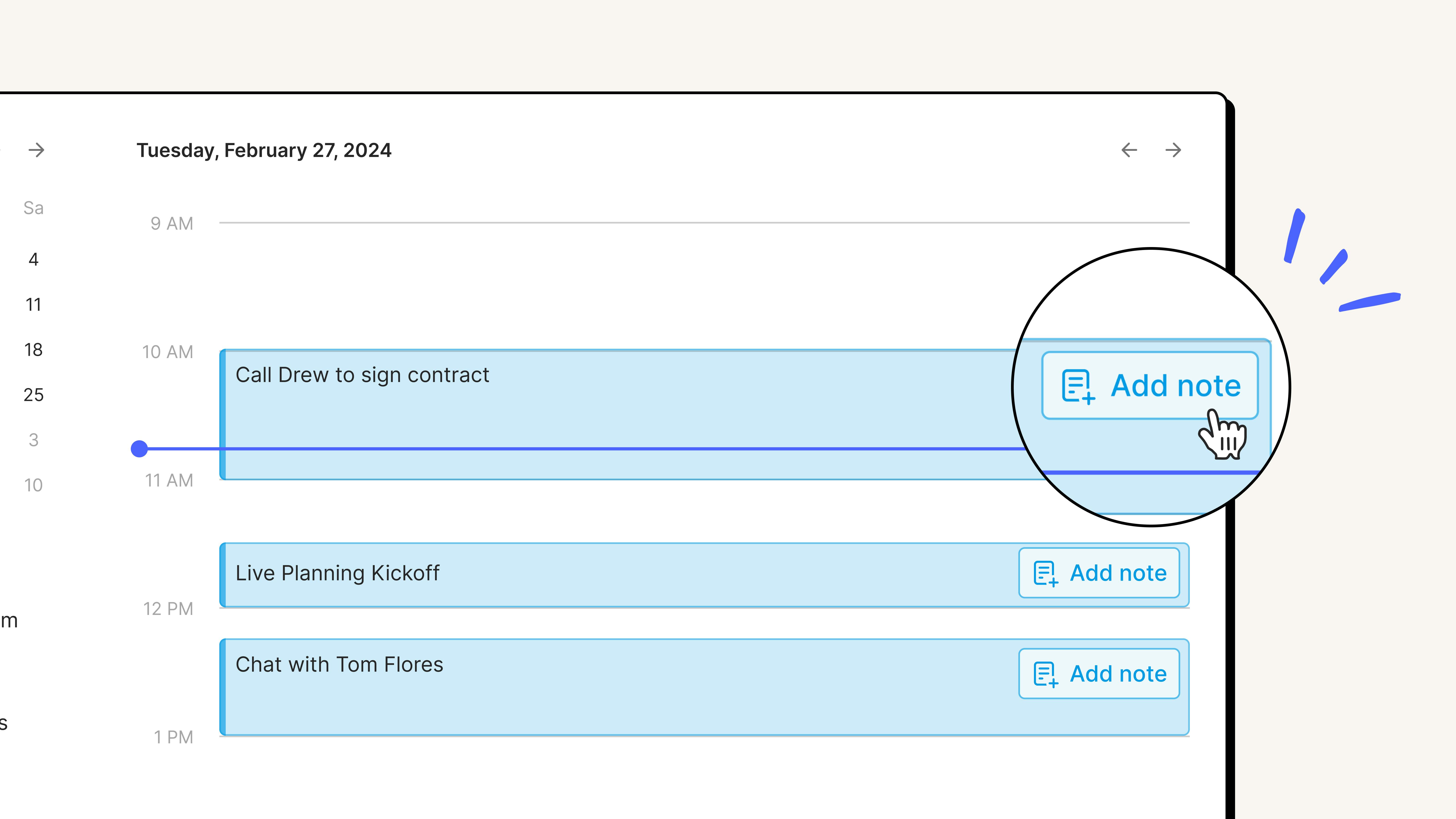 Microsoft Outlook Calendar - Create a note