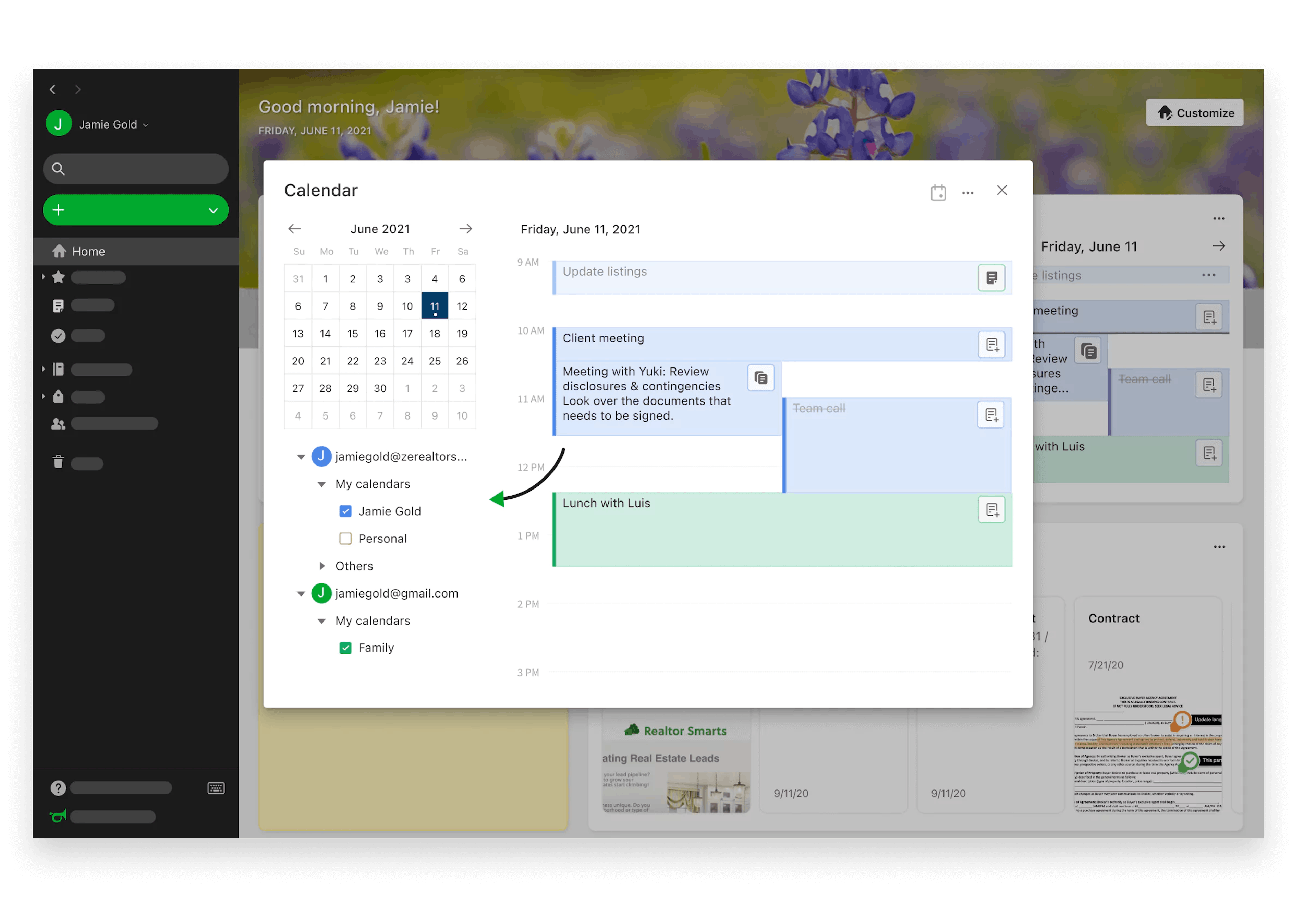 Gerir notificações de eventos de calendário do Evernote – Ajuda e