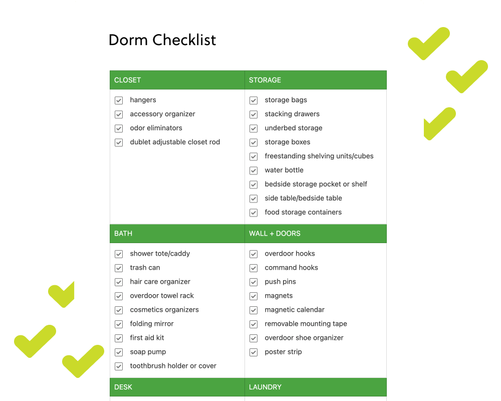College Apartment Checklist: The Only List You'll Ever Need