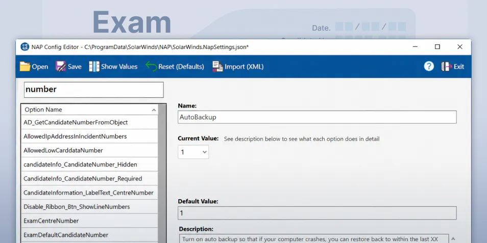 ExamWritePad's interface showing the flexibility of the admin's panel