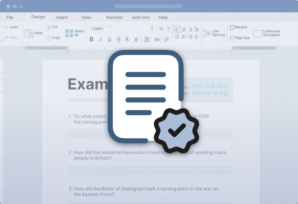 Illustration showing ExamWritePad's compliance