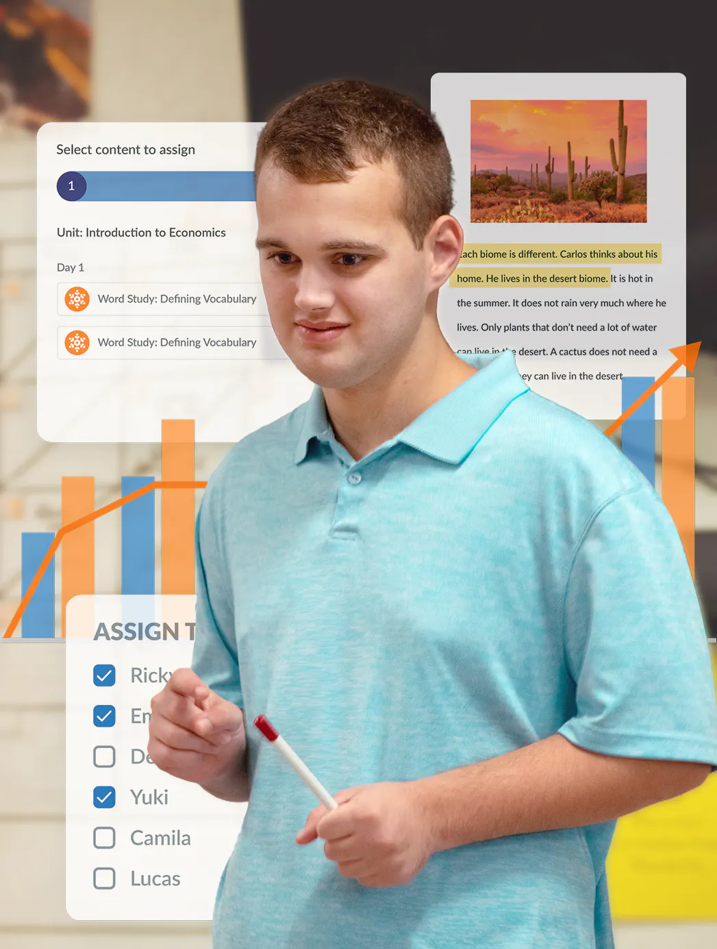 Student using Read&Write