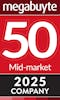 Megabuyte50 2025 award badge