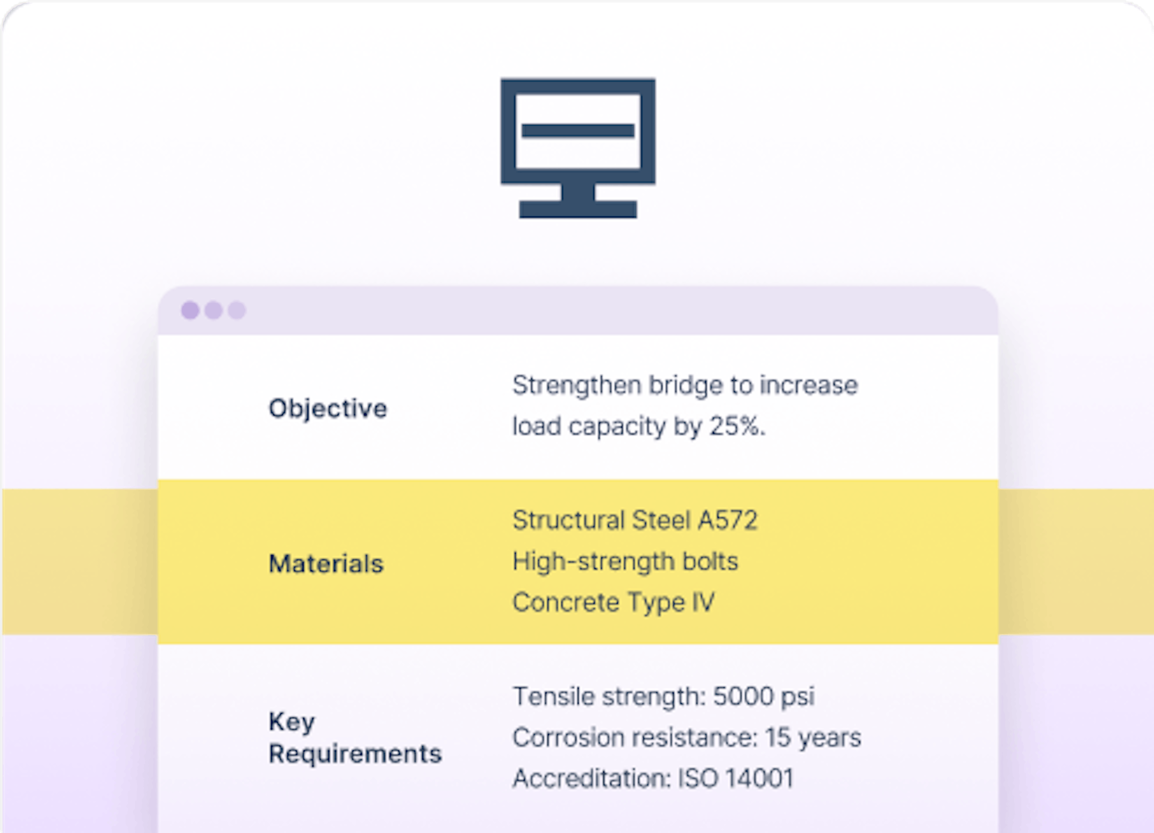 Product UI showing screen masking feature