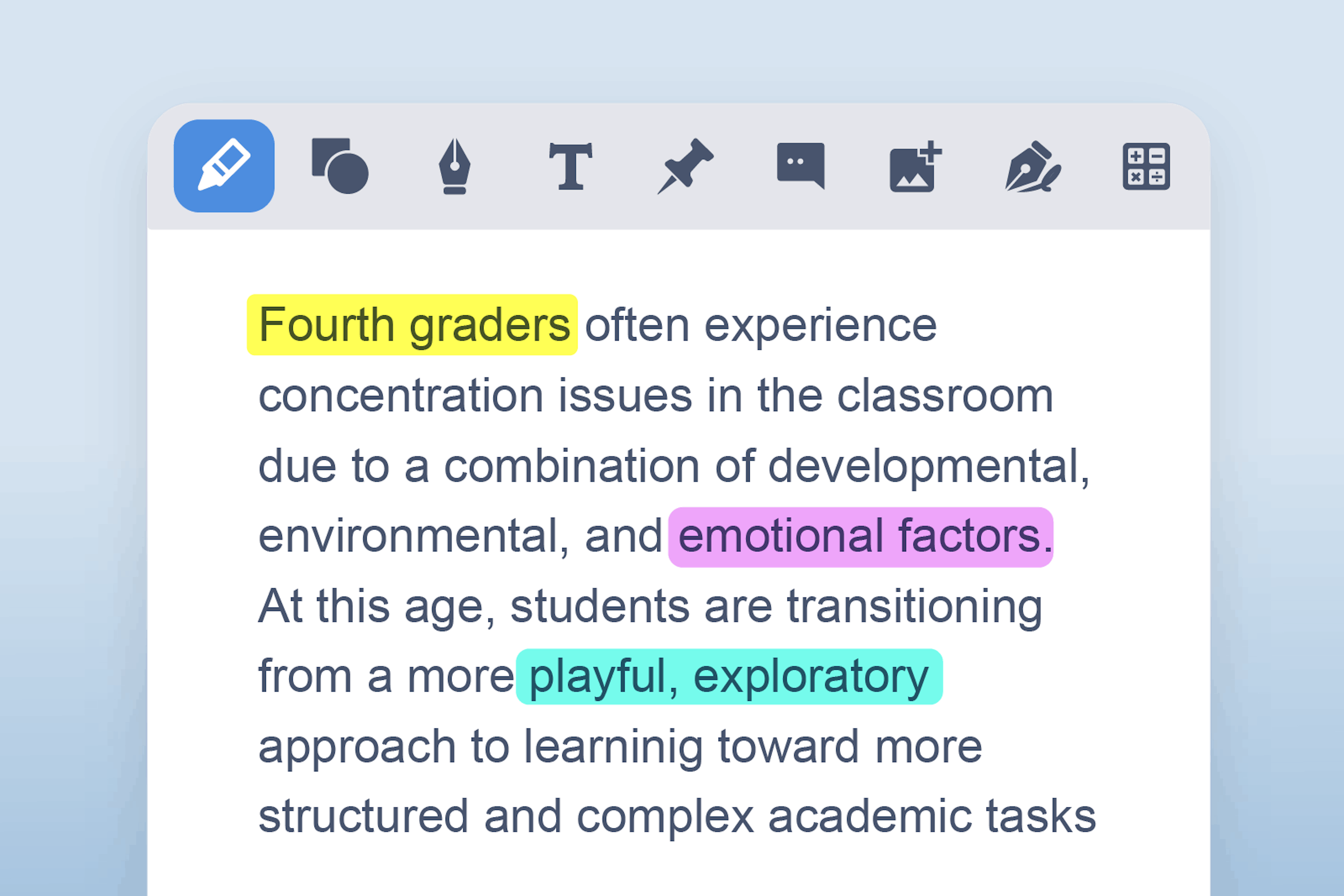 Highlighters feature