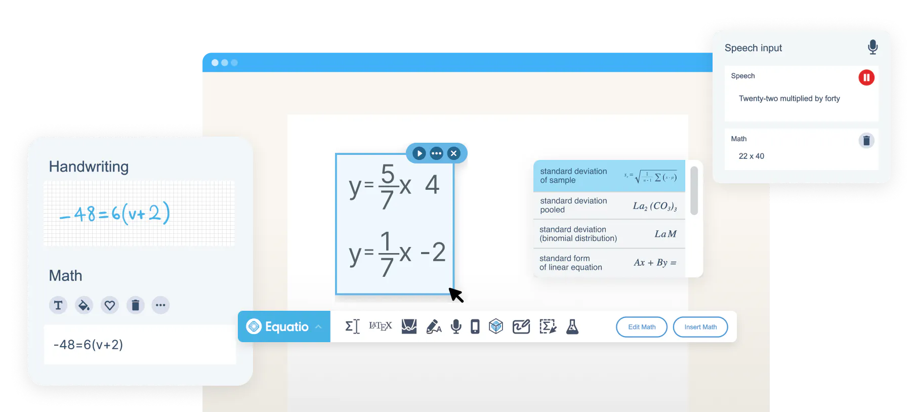 Equatio: The equation editor for accessible math | Everway