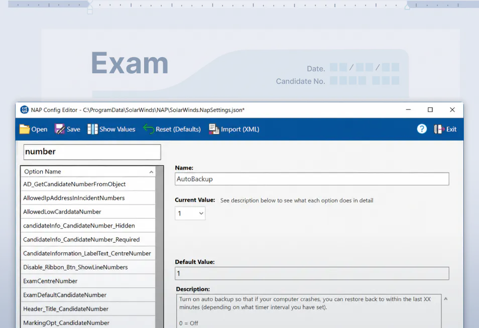 ExamWritePad's interface showing the flexibility of the admin's panel