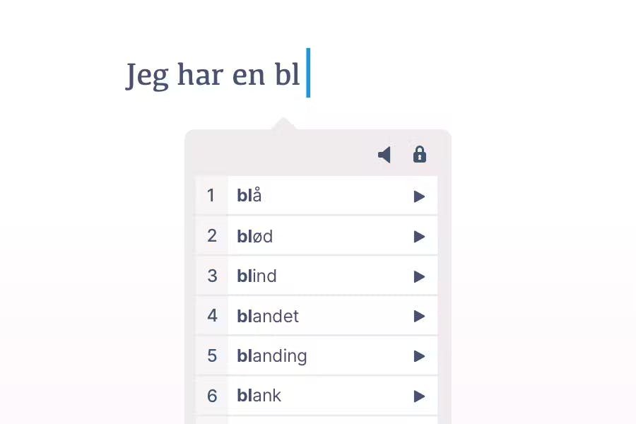 AppWriter Ordforslag og stavehjælp