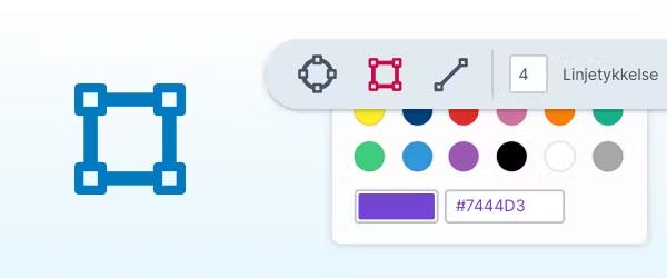 OrbitNote shapes feature