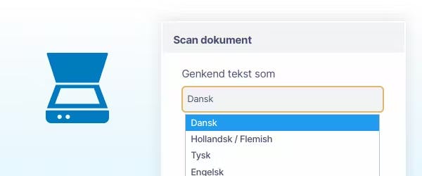 OrbitNote OCR-scanning med ét klik