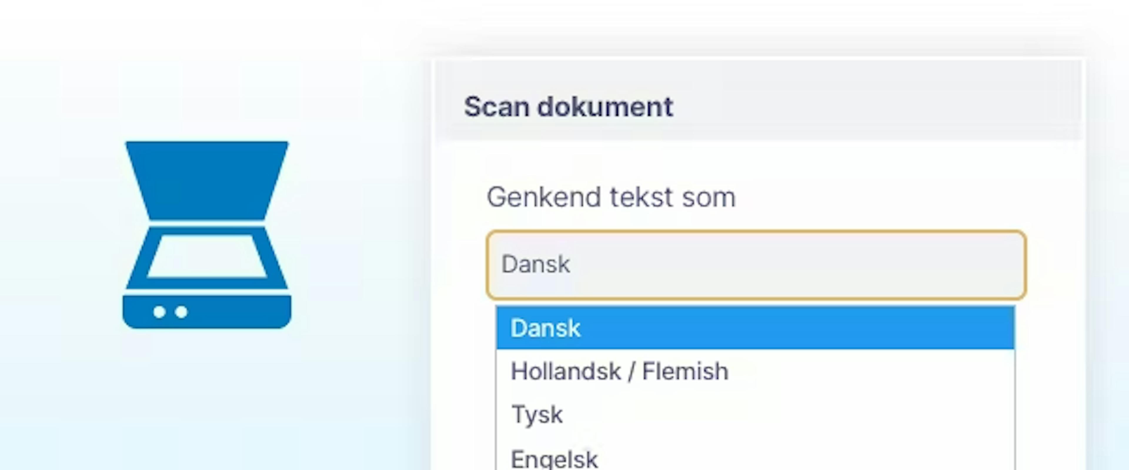OrbitNote OCR-scanning med ét klik