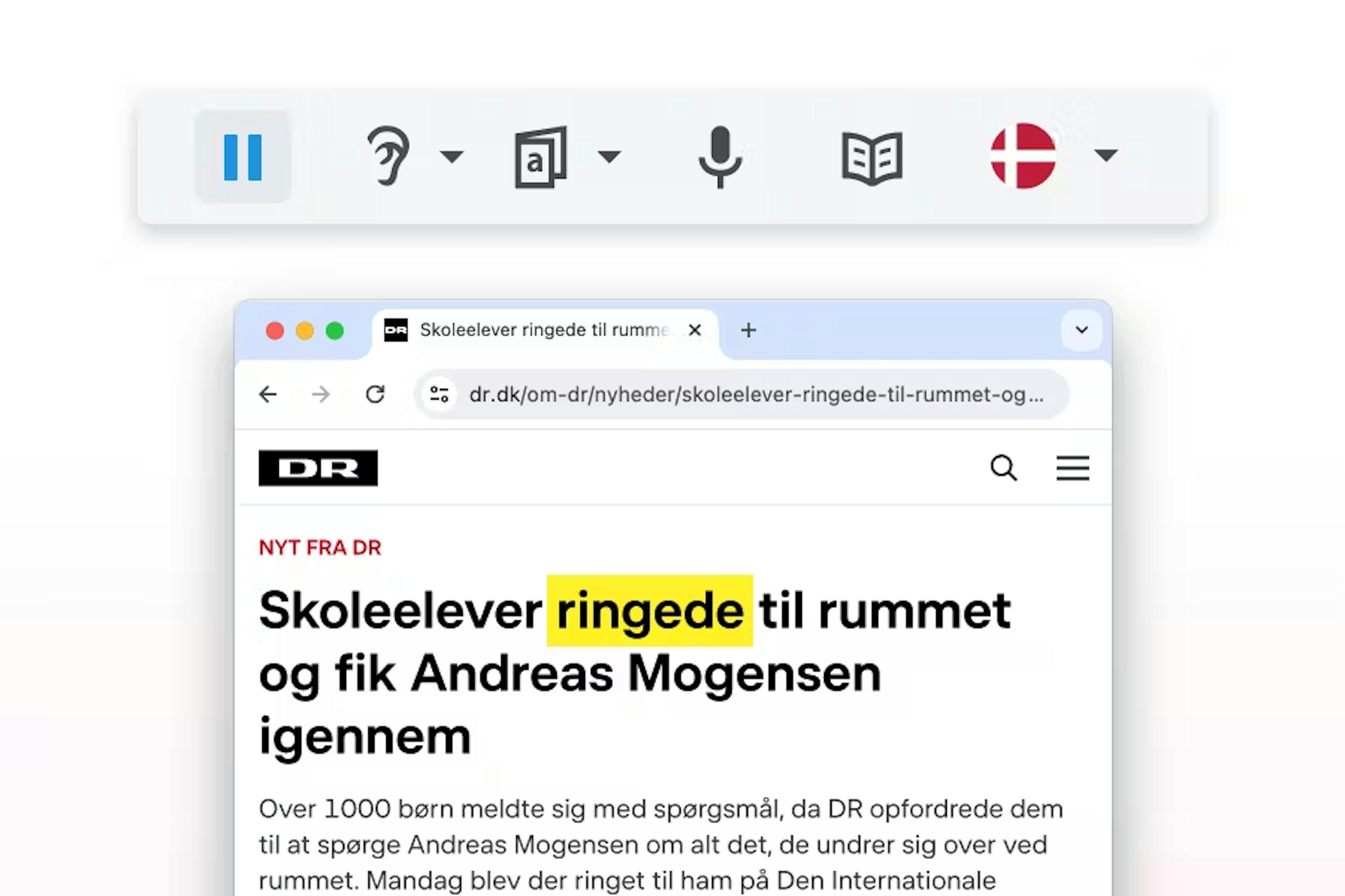 AppWriter Tekst-til-tale