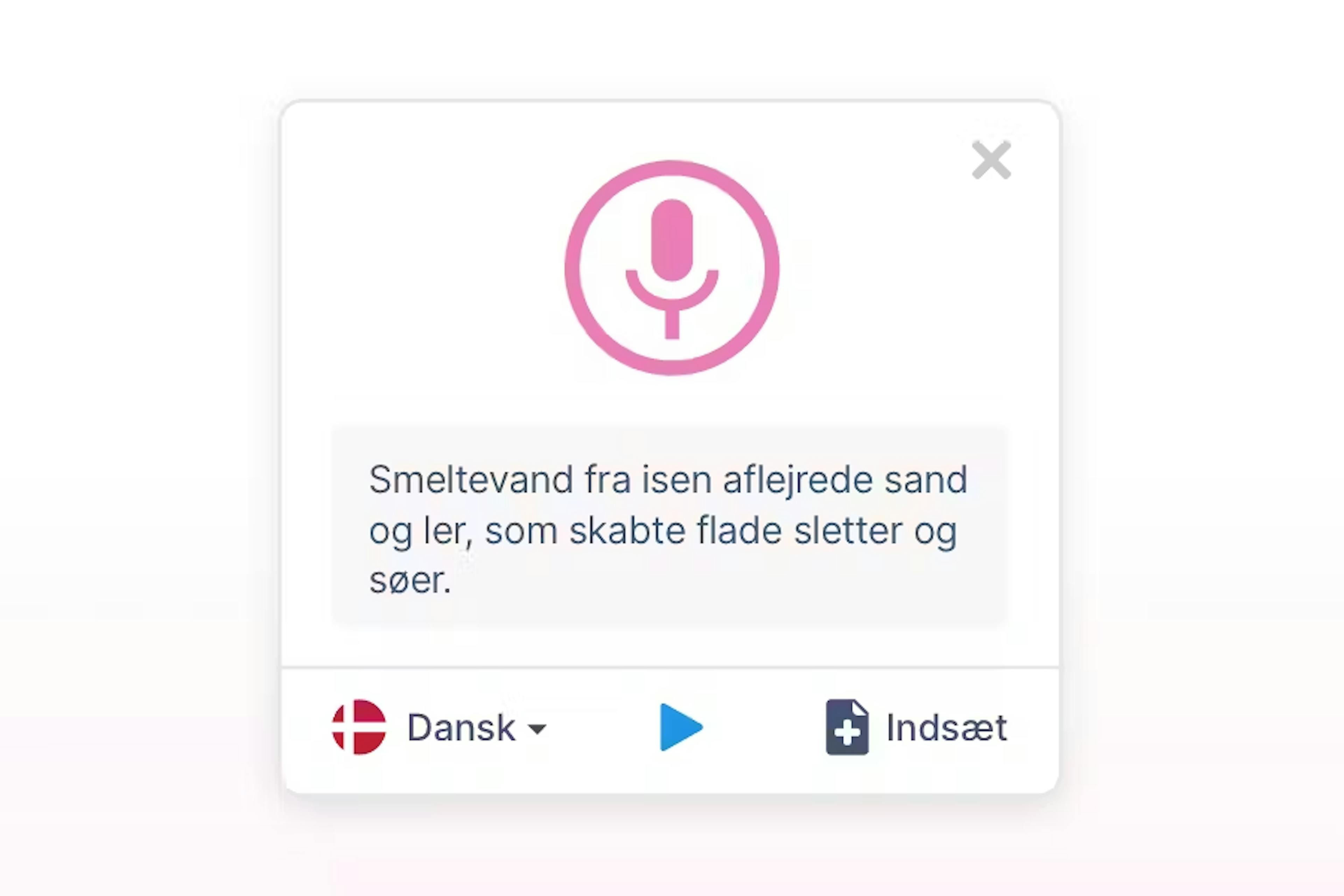 AppWriter - Tale-til-tekst