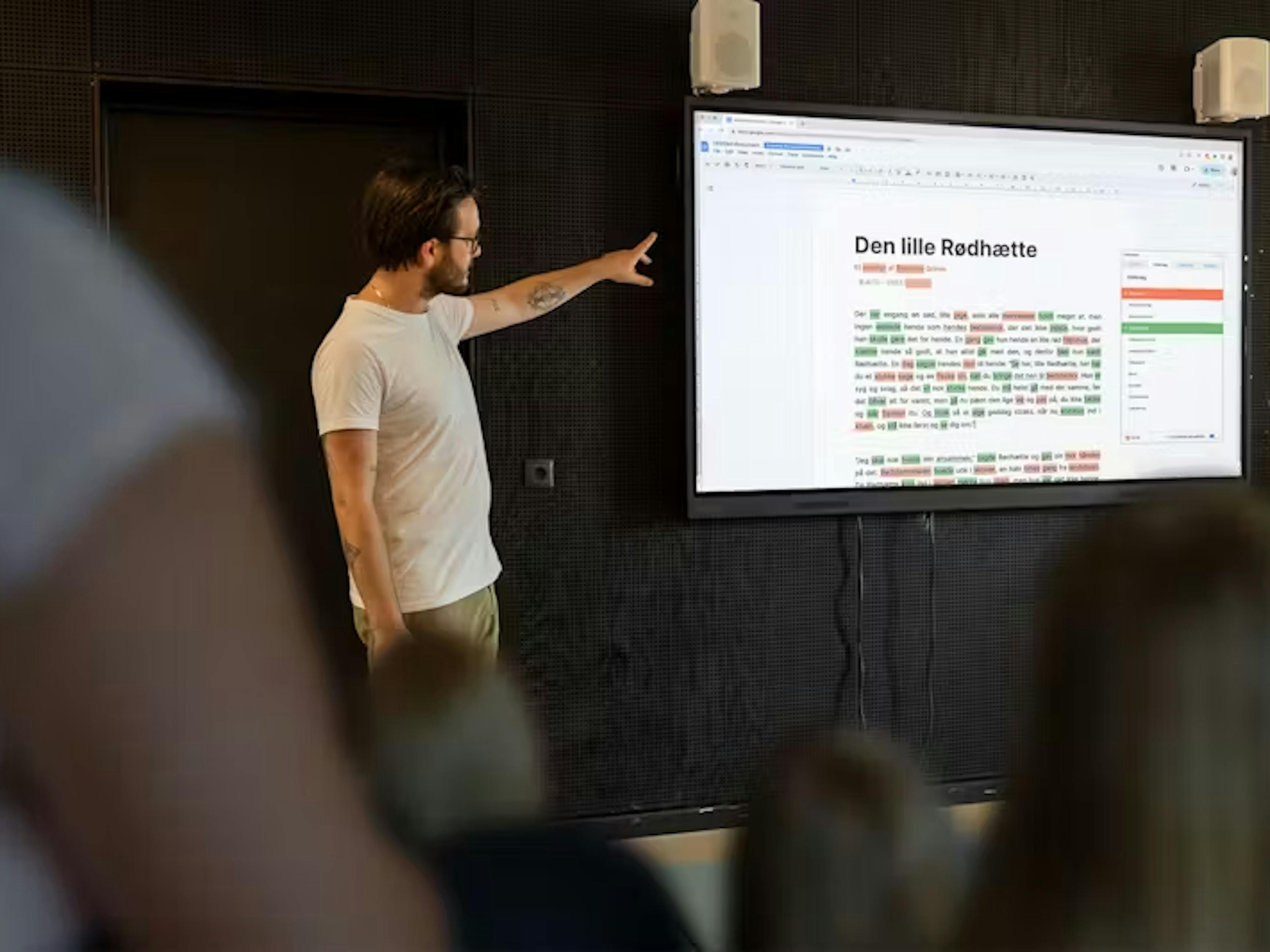 Lærer forklarer TxtAnalyser