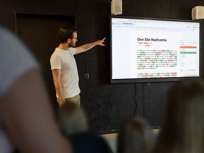 Lærer forklarer TxtAnalyser