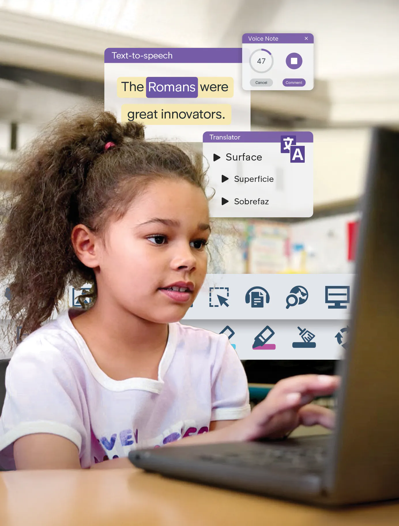 Student using Read&Write