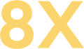 8X