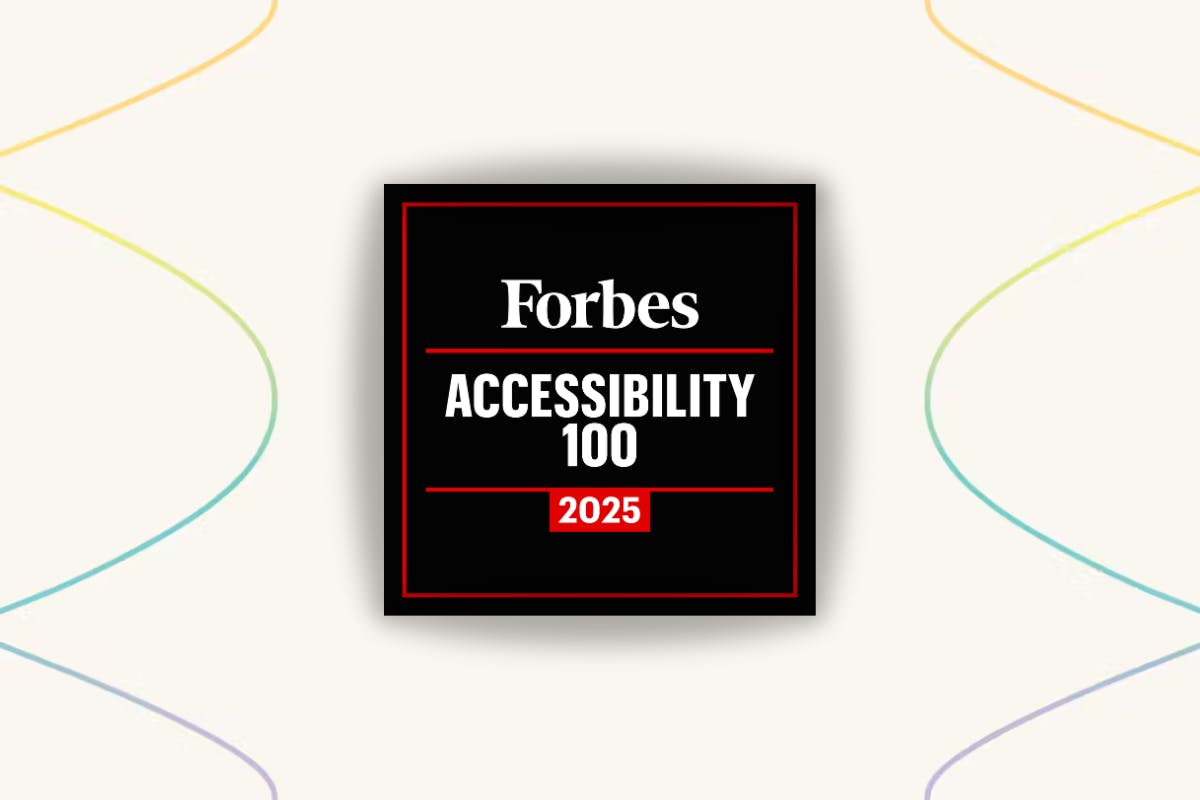 Forbes Accessibility Logo on an Everway backrgound