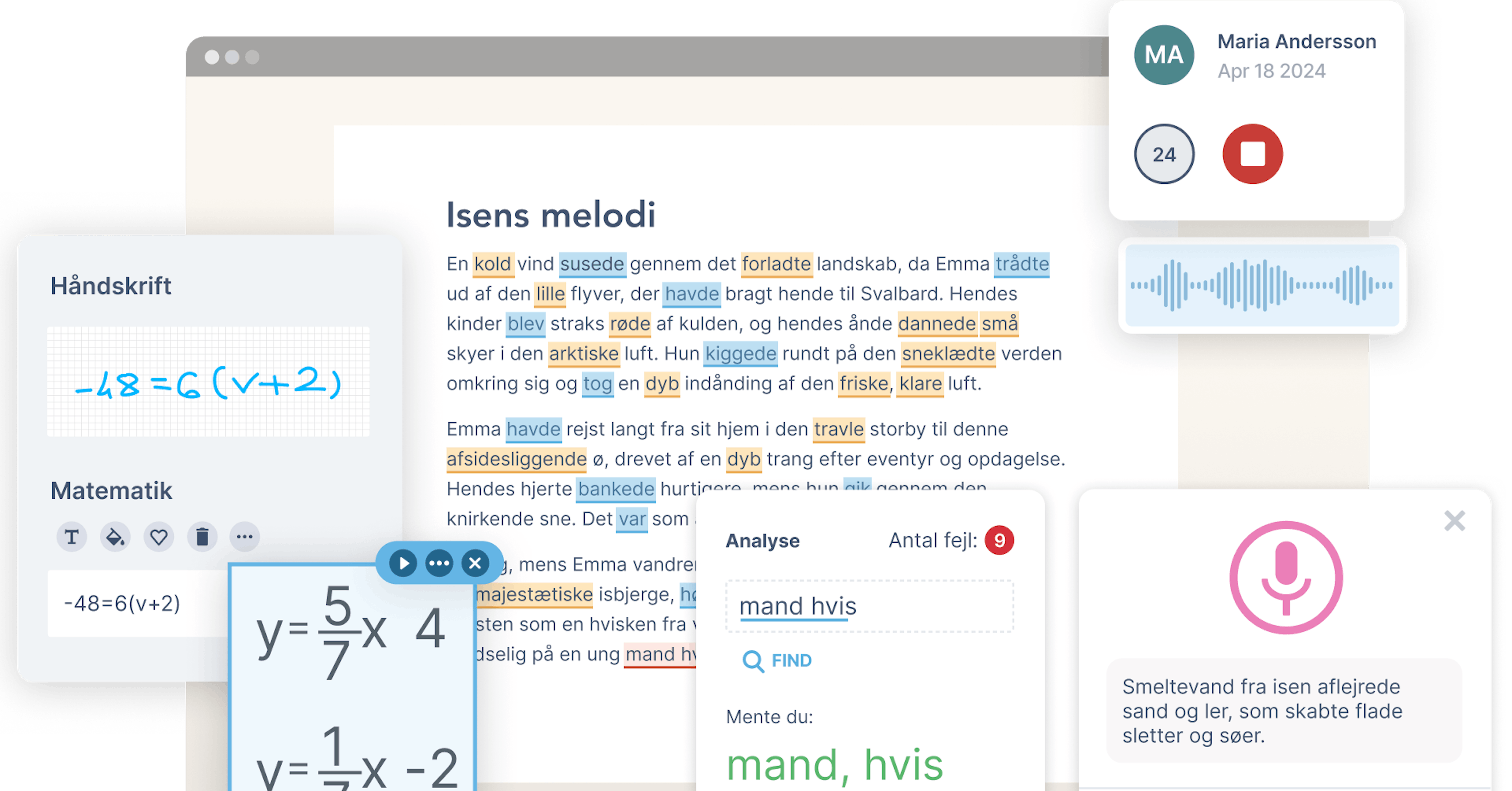 Education products combined UI