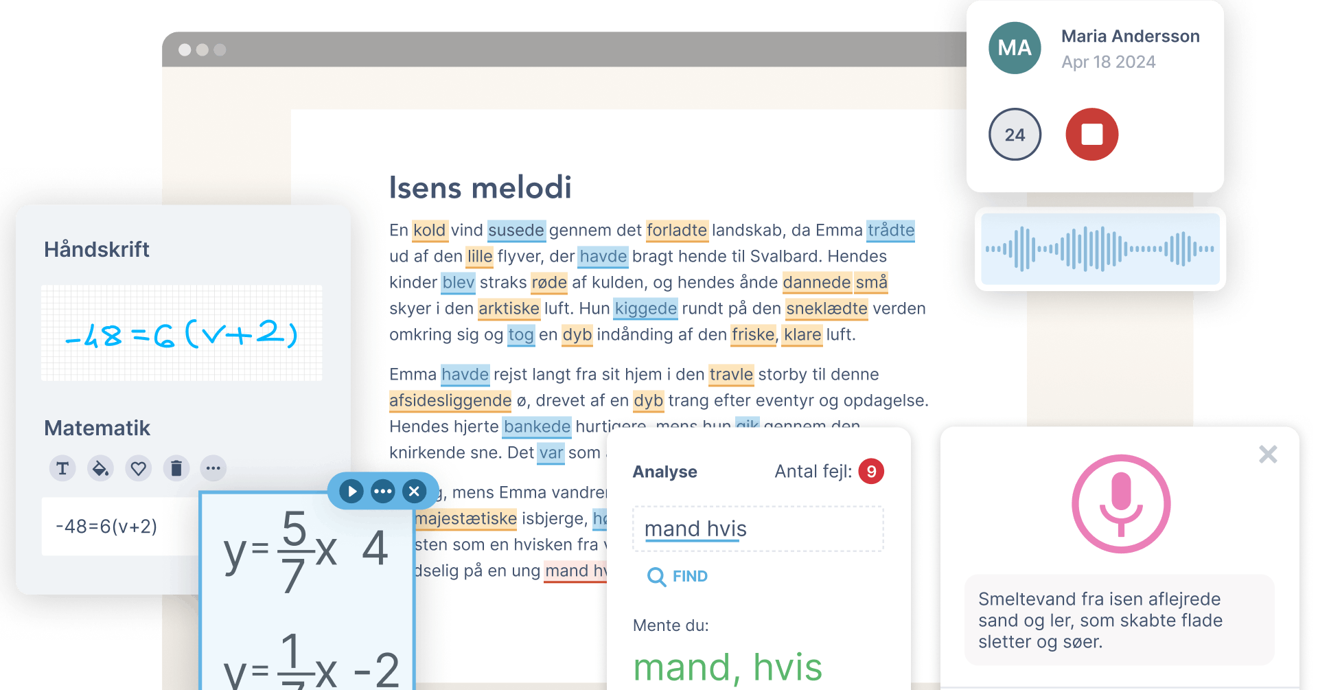 Education products combined UI