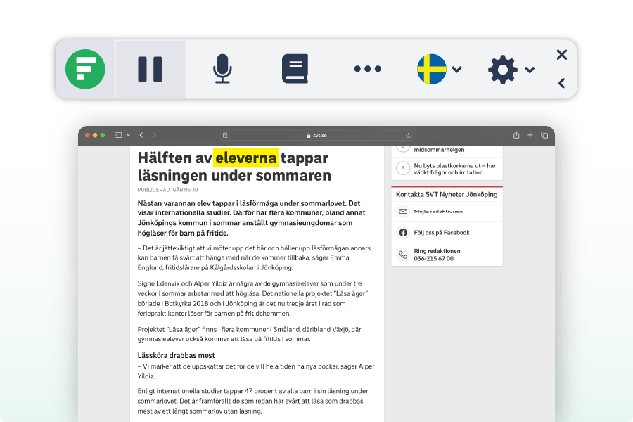 LexiFlow Text-till-tal